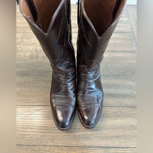 Lucchese Dark Brown Western Boots